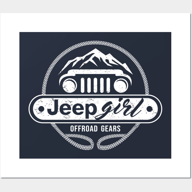 Jeep Girl Wall Art by gravisio